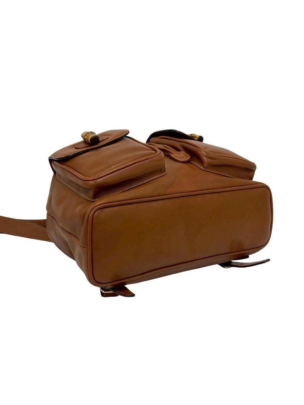 Gucci Vintage Bamboo Backpack Leather #274361G63B - Picture 7 of 9